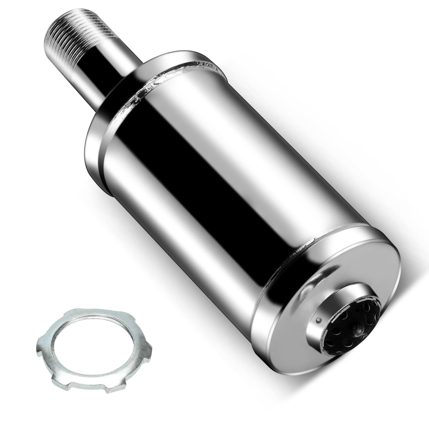 FVRITO Exhaust Muffler Silencer for Predator 196cc 212cc 301cc 420cc Coleman CT200u Trail 200 BT200x CT100u CC100x Go Kart Mini Bike Massimo Baja MB200 KT196 GX160 GX200 Clone 6.5hp Engine Parts Black