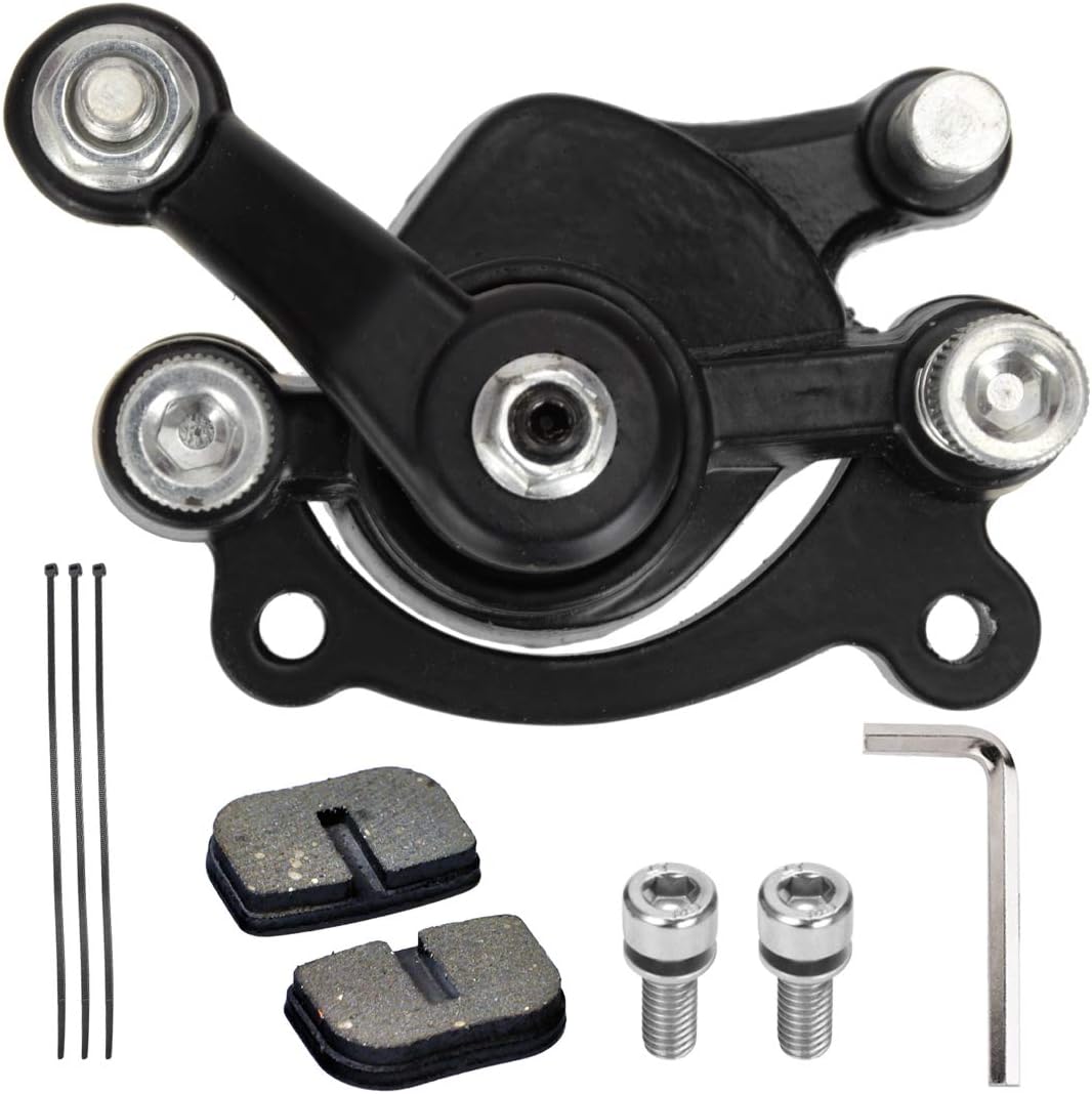 FVRITO Front Disc Brake Caliper and Pad for MBX10 MBX11 80cc MM-B80 105cc MM-B105 CT100U CC100X Trail Mini Bike 47 49cc Mini ATV Gas Scooter Dirt Pocket Bike