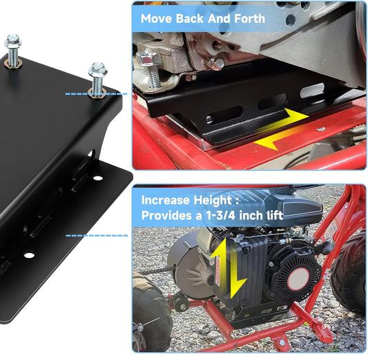 FVRITO Torque Converter Motor Engine Riser Plate for Predator 212cc 196cc 224cc Coleman CT200U BT200X Mini Bike 6.5hp OHV Clone Engine Tillotson Performance Parts