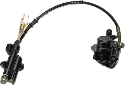 FVRITO Rear Foot Brake Master Cylinder Caliper Assembly for 50cc 70cc 90cc 110cc 125cc Taotao 125D Boulder B1 Coolster 3050HD 3050C Yamoto Vitacci kazuma SunL RPS Icebear Chinese ATV Quad 4 Wheeler