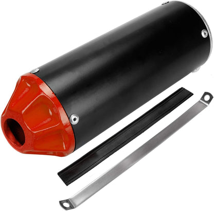 FVRITO High Performance Exhaust Muffler Silencer Pipe Assembly kit for CRF50 XR50 70cc 110cc 125cc SSR SR110 Roketa Taotao DB14 DB10 xpro db-x20 SDG Coolster Chinese Pit Dirt Bike Motocross Red