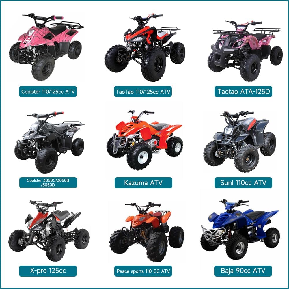 FVRITO PZ20 Carburetor Kit for Tao tao Coolster 125cc 110cc 90cc 70cc 50cc Kazuma Baja Chinese ATV Quad 4 Wheeler SunL NST Roketa Loncin Lifan XR80 CRF70 4 Stroke Go Kart Pit Dirt Bike Parts