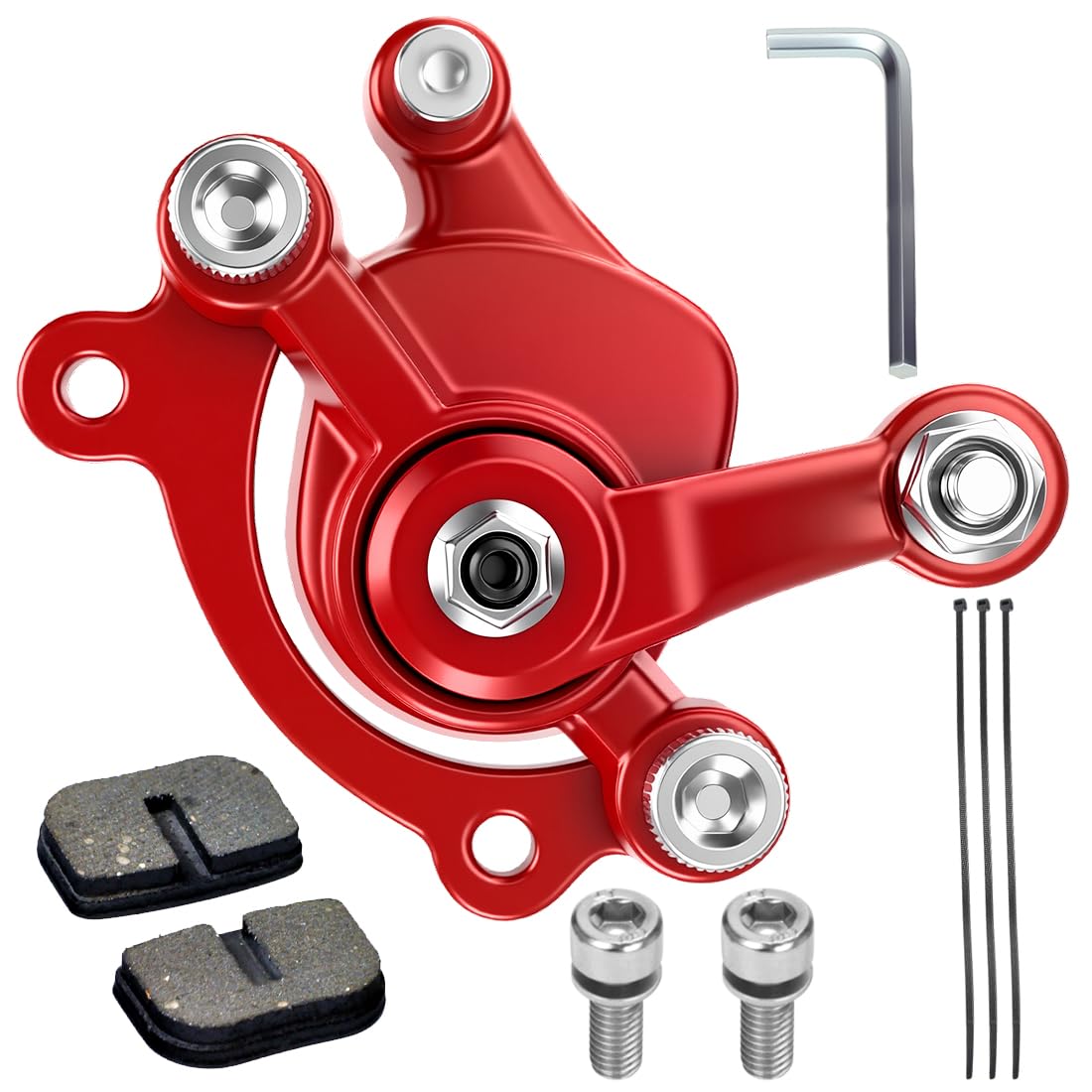 FVRITO Rear Disc Brake Caliper Pads for 97cc 2.8HP Baja Motorsports Doodle Bug DB30 (Dirt Bug, Racer) MVS10 Electric Razor MX500 RSF350 Mini Bike 43 47 49cc Mini ATV Gas Scooter Dirt Pocket Bike