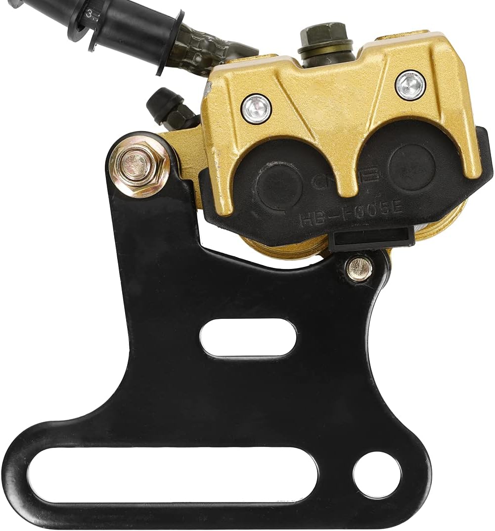 FVRITO 12mm Rear Disc Hydraulic Brake Master Cylinder Caliper Assembly Pad for 70cc 90cc 110cc 125cc 140cc 150cc SSR apollo Taotao Coolster Roketa SDG 107 Pitster Pro Atomik Sikk Chinese Pit Dirt Bike