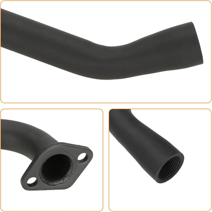 FVRITO Exhaust Pipe Muffler Silencer Kit for Non Hemi Predator 212cc 196cc 6.5hp Coleman Powersports KT196 CK196 RTK200 BK200 Go Kart TrailMaster Hammerhead 80T GX160 GX200 Clone Engines Parts Black