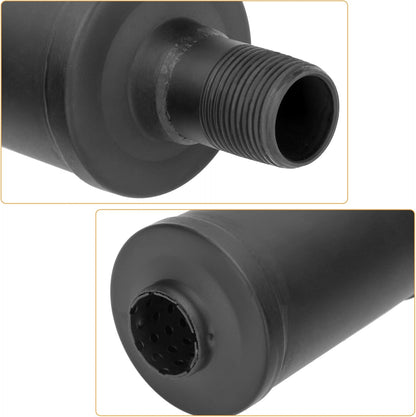 FVRITO Exhaust Pipe Muffler Silencer Kit for Non Hemi Predator 212cc 196cc 6.5hp Coleman Powersports KT196 CK196 RTK200 BK200 Go Kart TrailMaster Hammerhead 80T GX160 GX200 Clone Engines Parts Black