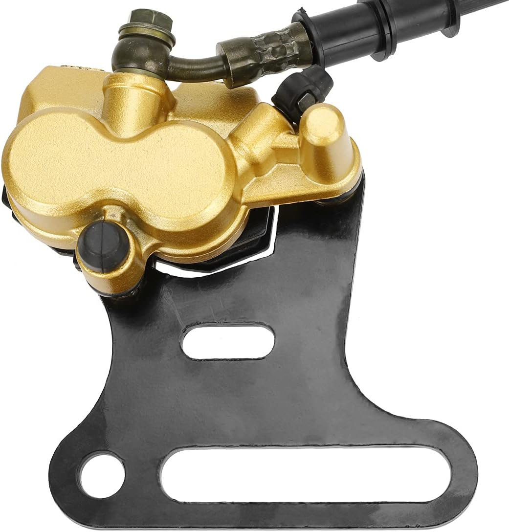 FVRITO 12mm Rear Disc Hydraulic Brake Master Cylinder Caliper Assembly Pad for 70cc 90cc 110cc 125cc 140cc 150cc SSR apollo Taotao Coolster Roketa SDG 107 Pitster Pro Atomik Sikk Chinese Pit Dirt Bike