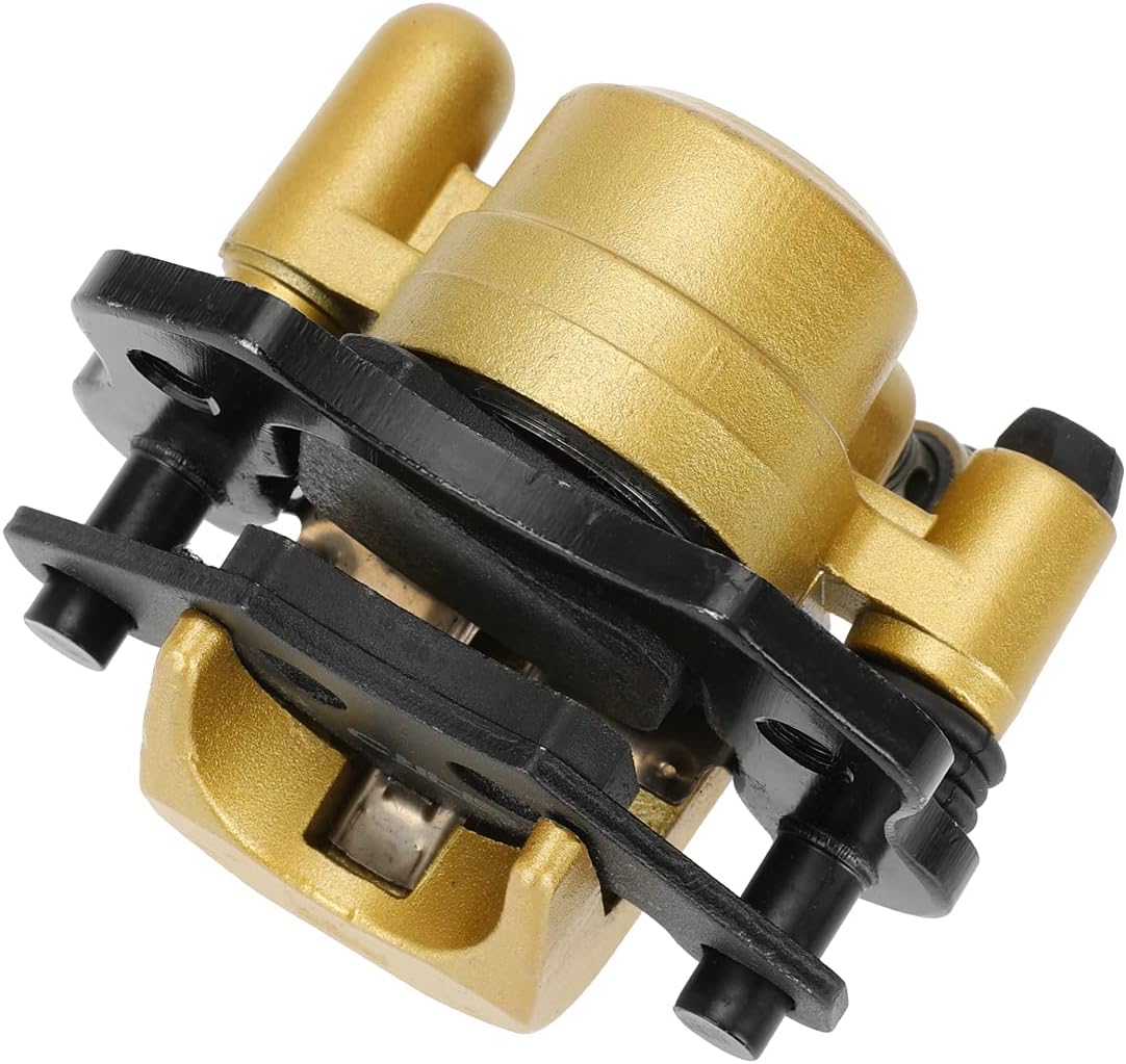 FVRITO Brake Caliper and Pads for 110cc 125cc 150cc 200cc 250cc 196cc 6.5HP Coleman kt196 yerf dog gx150 Kandi Baja RTK200 Go Kart Dune Buggy Taotao Roketa Sunl Kazuma Chinese ATV Quad Golden