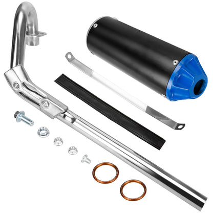 FVRITO High Performance Exhaust Muffler Silencer Pipe Assembly kit for CRF50 XR50 70cc 110cc 125cc SSR SR110 Roketa Taotao DB14 DB10 xpro db-x20 SDG Coolster Chinese Pit Dirt Bike Motocross Red