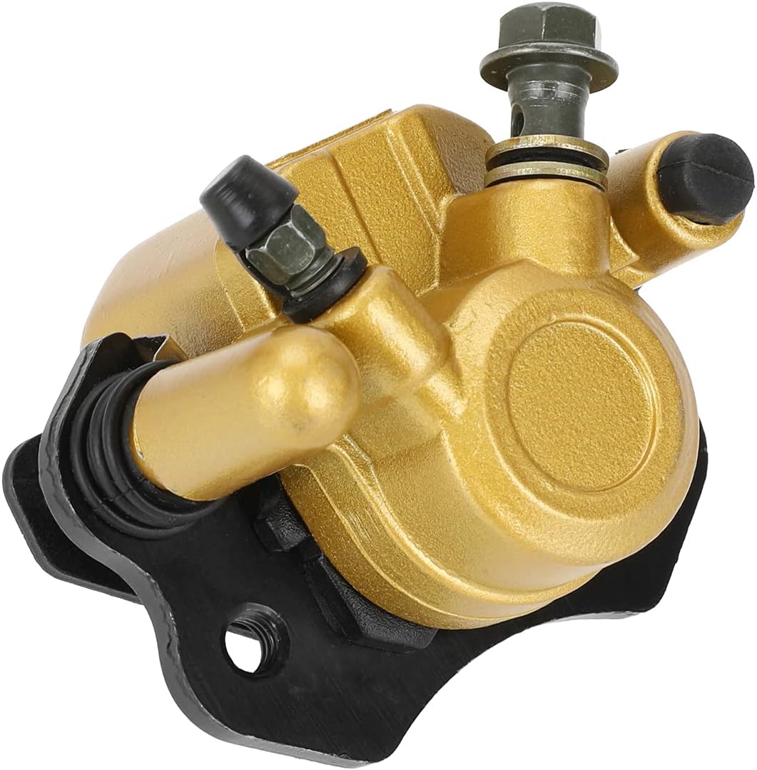 FVRITO Brake Caliper and Pads for 110cc 125cc 150cc 200cc 250cc 196cc 6.5HP Coleman kt196 yerf dog gx150 Kandi Baja RTK200 Go Kart Dune Buggy Taotao Roketa Sunl Kazuma Chinese ATV Quad Golden