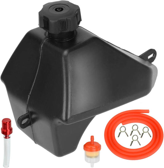 FVRITO Gas Fuel Petrol Tank for 50cc 70cc 90cc 110cc 125cc Coolster 3050C 3125R 3125XR8 Taotao ATA 125D RPS KAYO BMS Peace Roketa Yamoto Sunl Jetmoto Vitacci Rider Kids ATV Quad Chinese 4 Wheeler