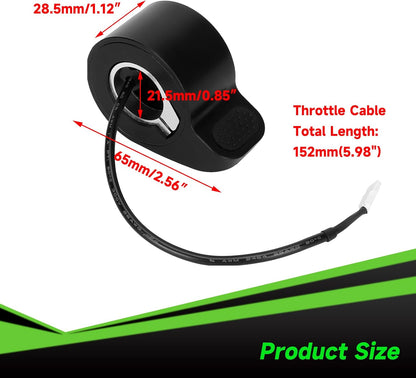 Thumb Throttle Compatible with Gotrax GXL V2 Electric Scooter, Throttle Accelerator Speed Control Replacement for Gotrax E-Scooter Accessories Parts (Female Plug)