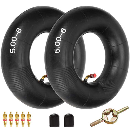 FVRITO 13x5.00-6 13x5x6 Inner Tube Heavy Duty Replacement Compatible with Razor Dirt Quad Versions 1-18 Go Kart ATV Lawn Mower Snow Blower Yard Tractor Hand Truck Wagon Pressure Washer Air Compressor