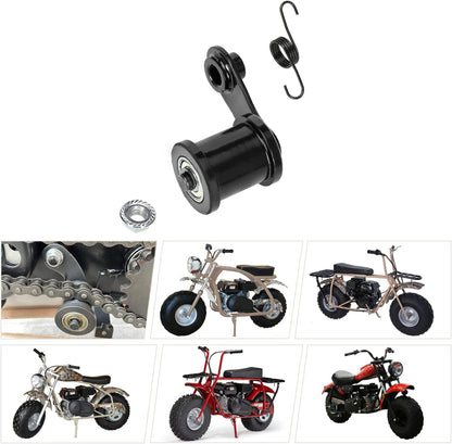 FVRITO Chain Tensioner with 1-3/4'' Roller for Powersports 6.5HP 196cc 212cc CT200u Trail 200 BT200x CT200u-ex Massimo MB200 Baja Heat Warrior MB200 MB165 TrailMaster Hensim Motorsport Mini Bike Parts