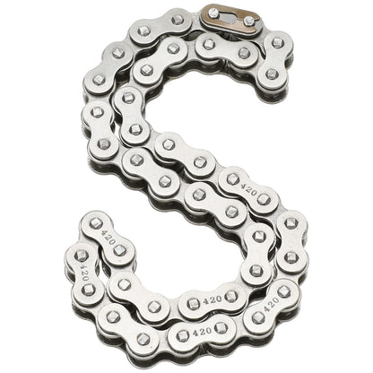 FVRITO 420 Drive Chain Compatible with Mini Bike Coleman CT200U CT200U-EX BT200X B200R Baja Warrior MB200 Massimo Axis M200 Predator 212 196cc 6.5HP Minibike Parts Front 42 & Rear 90 Link Roller Chain