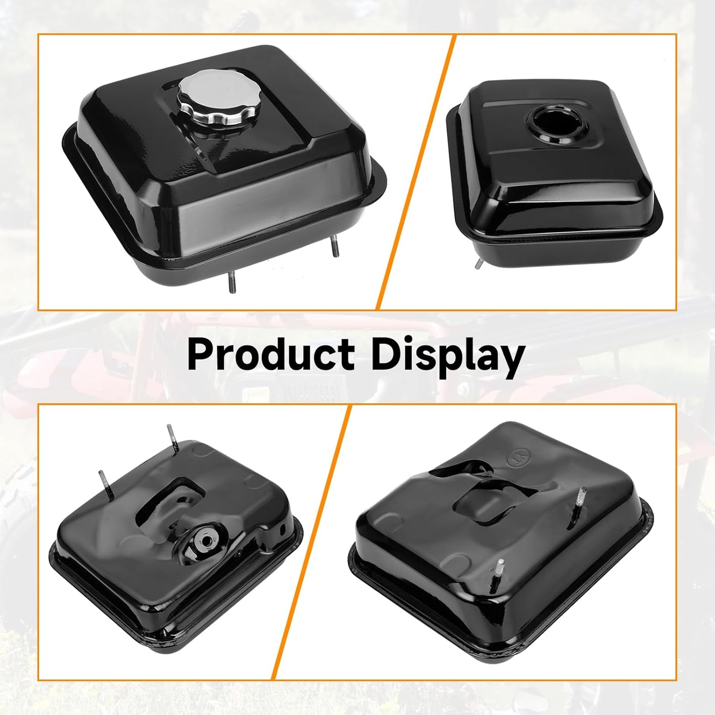 FVRITO Gas Fuel Tank Kit for GX140 GX160 GX200 Hemi Predator 212cc 196cc 6.5HP Clone Engine Coleman CT200U CT200U-EX BT200X KT196 Massimo Baja Warrior Heat MB200 Mini Bike Go Kart Replacement Parts