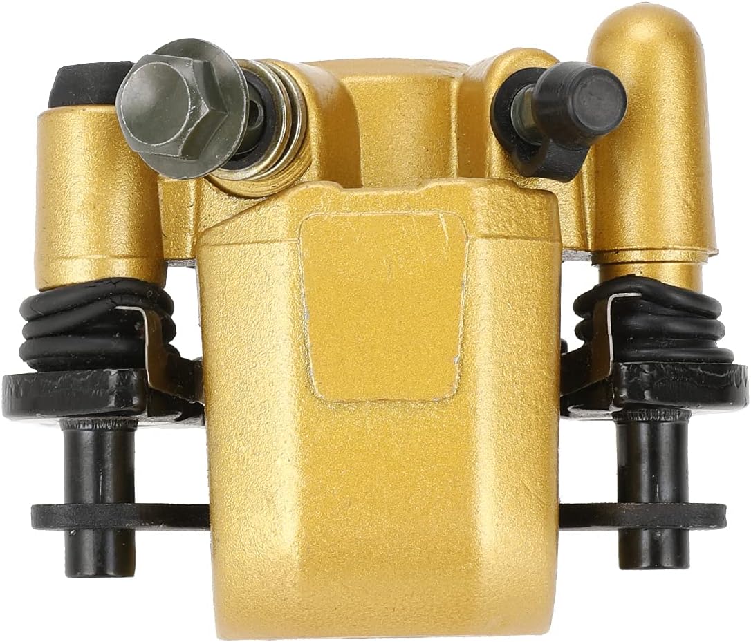 FVRITO Brake Caliper and Pads for 110cc 125cc 150cc 200cc 250cc 196cc 6.5HP Coleman kt196 yerf dog gx150 Kandi Baja RTK200 Go Kart Dune Buggy Taotao Roketa Sunl Kazuma Chinese ATV Quad Golden