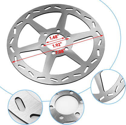 FVRITO Upgraded Mini Bike Hydraulic Disc Brake Kit for Baja DB30 Doodle Bug Blitz Dirt Bug Racer 97cc 79cc Predator 2.8hp Engine with 180mm Brake Disc Rotor Master Cylinder Caliper Pads Assembly Parts