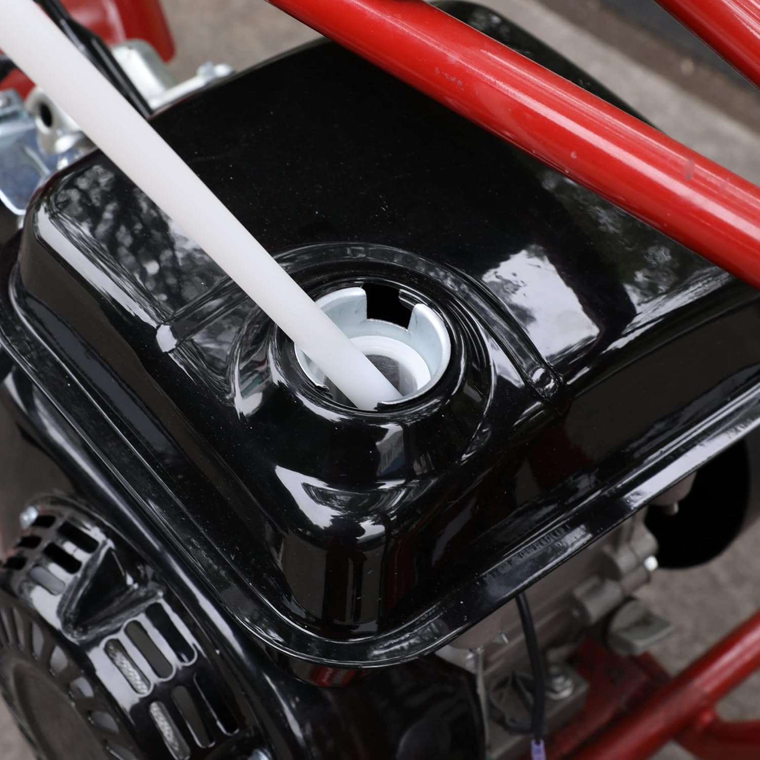 FVRITO Gas Fuel Tank with Stainsless Cap for Hemi Predator 212cc 196cc 5.5hp 6.5hp Coleman CT200u CT200u-ex BT200x KT196 Massimo Baja Warrior MB200 GX160 GX200 Mini Bike Go Kart Small Engine Parts