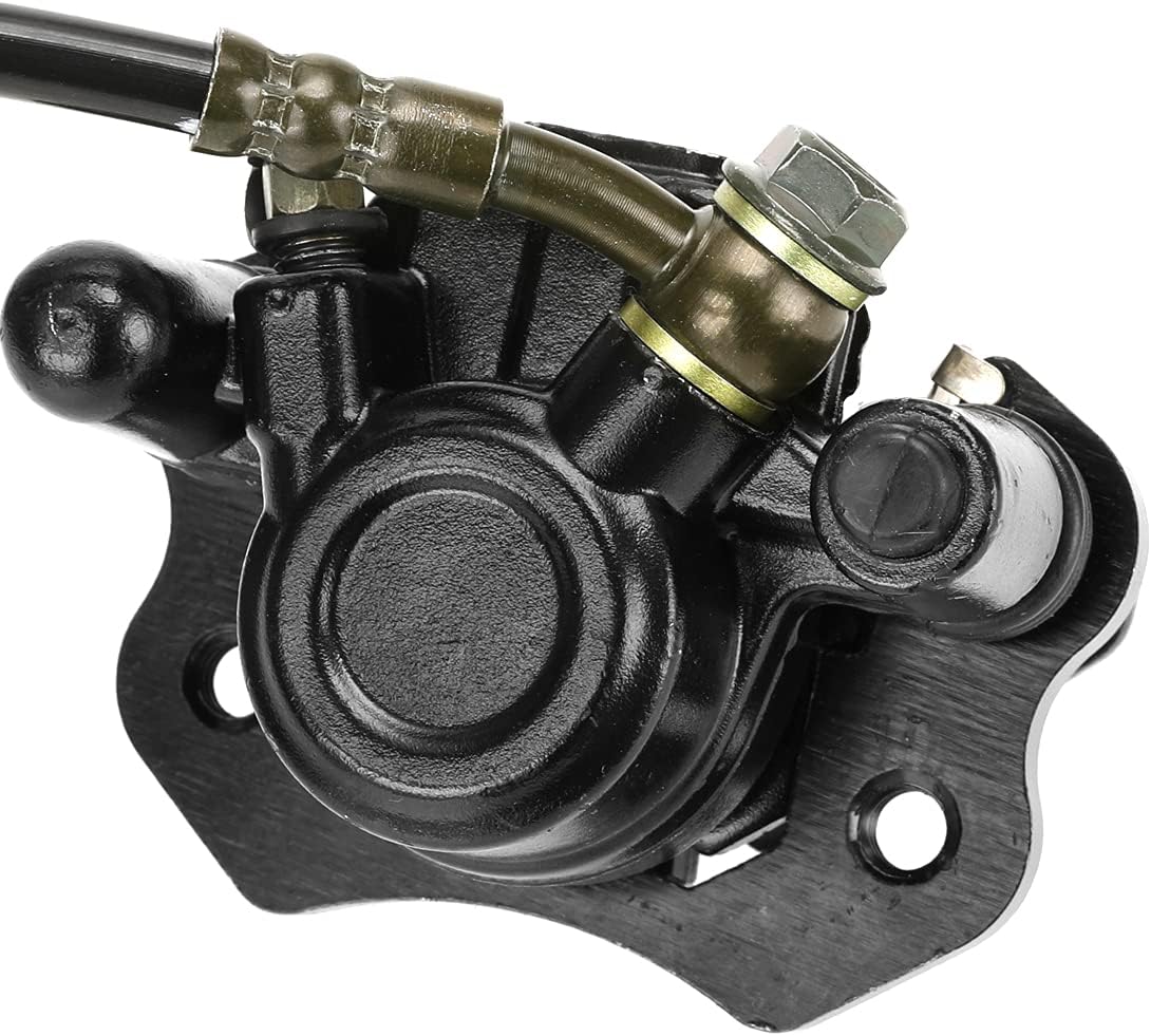 FVRITO Left Hydraulic Brake Master Cylinder Caliper Assembly for 50cc 70cc 90cc 110cc 125cc Taotao Coolster ATV Vitacci Peace SunL Roketa Kazuma Baja NST Icebear Mini Bike Chinese Quad 4 Wheeler Parts