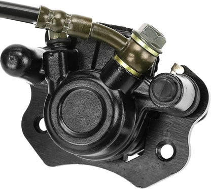 FVRITO Left Hydraulic Brake Master Cylinder Caliper Assembly for 50cc 70cc 90cc 110cc 125cc Taotao Coolster ATV Vitacci Peace SunL Roketa Kazuma Baja NST Icebear Mini Bike Chinese Quad 4 Wheeler Parts