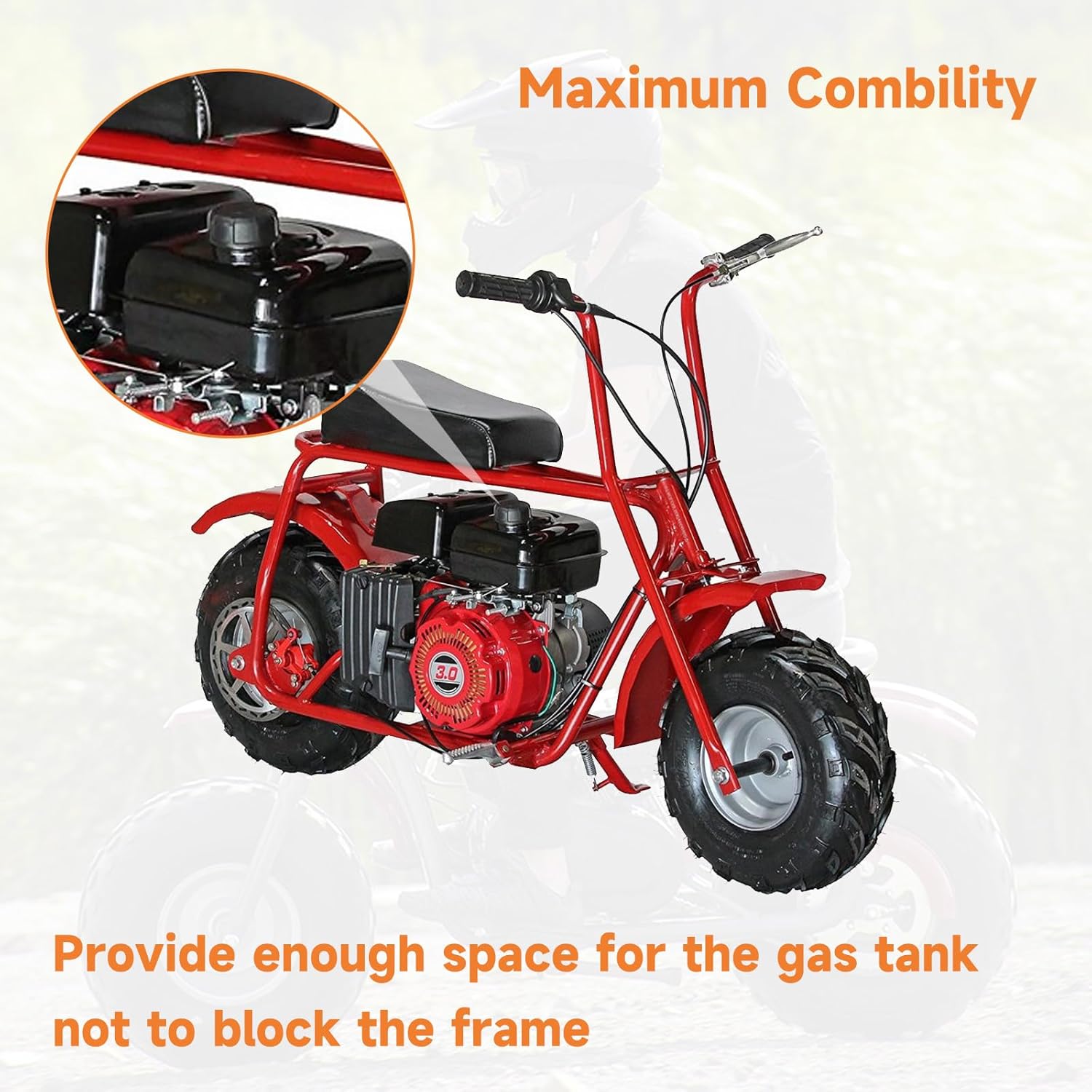 FVRITO Motor Engine Mounting Plate for Predator 212cc 196cc 224cc GX160 6.6HP OHV Small Clone Engine Mini Bike Coleman CT200U BT200X CC100X Baja Doodlebug DB30 Performance Parts Aluminum Black