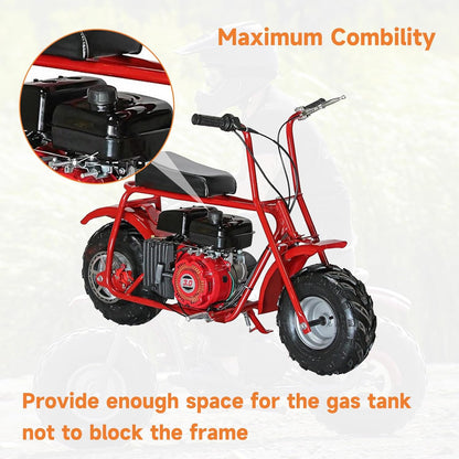 FVRITO Motor Engine Mounting Plate for Predator 212cc 196cc 224cc GX160 6.6HP OHV Small Clone Engine Mini Bike Coleman CT200U BT200X CC100X Baja Doodlebug DB30 Performance Parts Aluminum Black