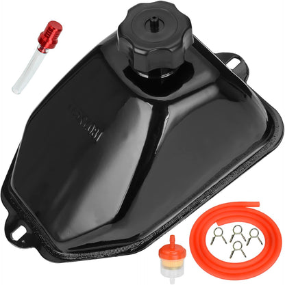 FVRITO Metal Gas Fuel Petrol Tank for 50cc 70cc 90cc 110cc 125cc Sunl Coolster Roketa Taotao ATA JCL Baja Motorsports BMS Vitacci Rider RPS Sej ICEbear Eagle Peace kazuma ATV Quad Chinese 4 Wheeler