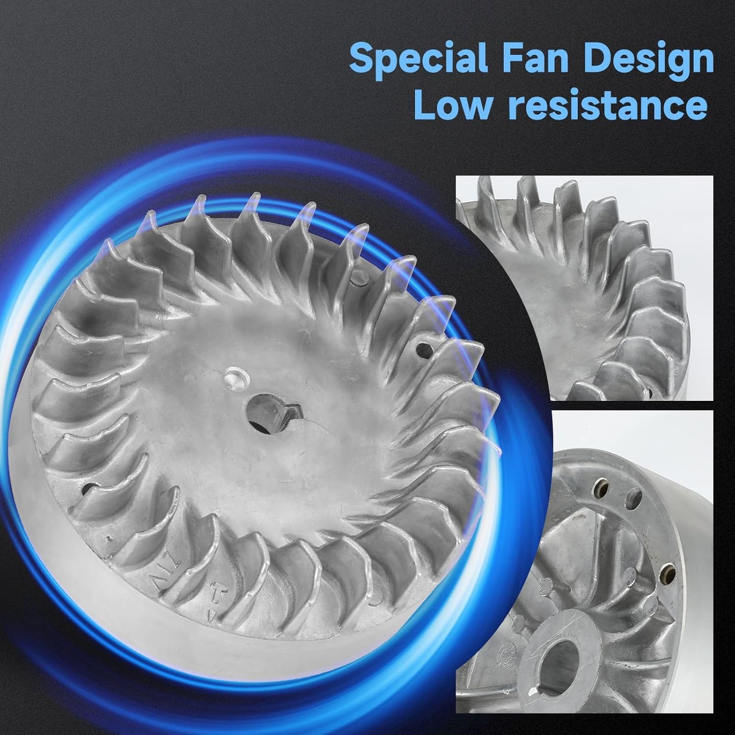 FVRITO Aluminum Flywheel 10krpm for Predator 212 Non hemi Engine Ghost 212cc 224cc 69730 69736 6.5hp GX200 196cc BSP Tilly Coleman CT200U BT200X Mini Bike Performance Parts with Key & Valve Springs
